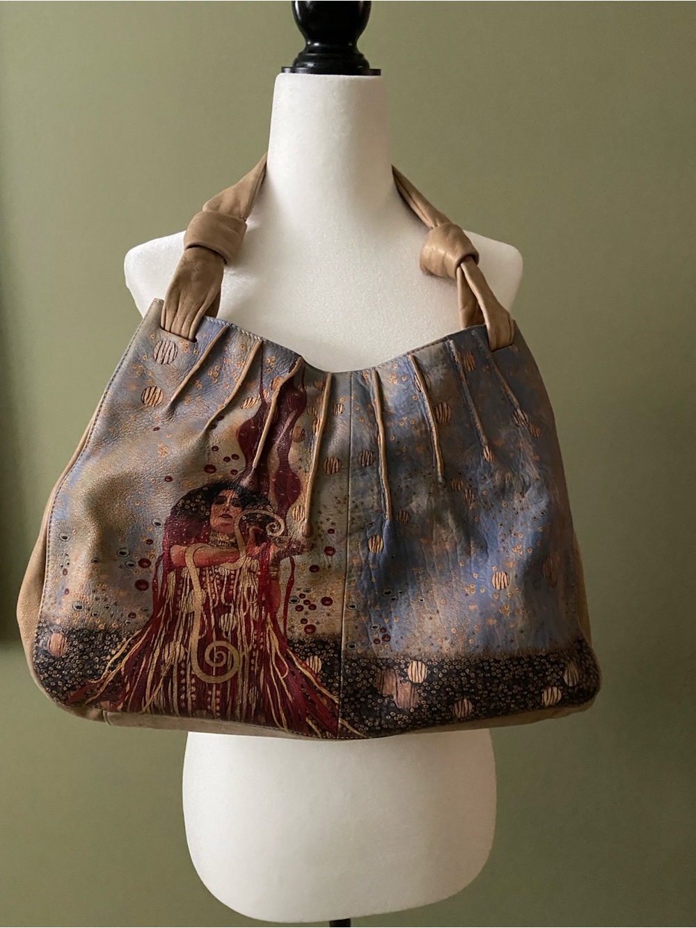 Gustav Klimt Art Print Shoulder Bag Large Tote